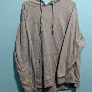 Simple oversized grey hoodie